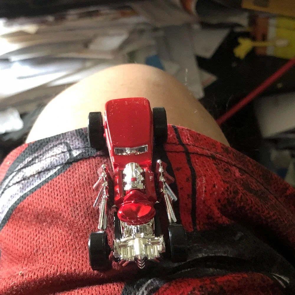 Red Toy Hot Rod Car